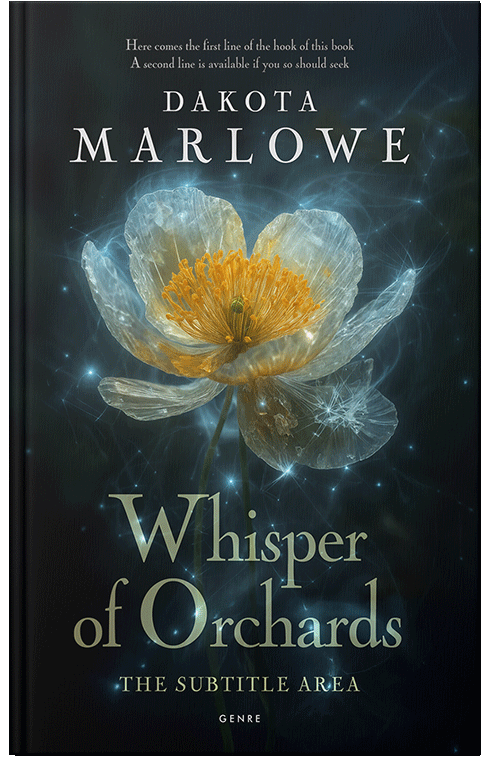 Front view of Premade Poetry Book Cover - Bunker