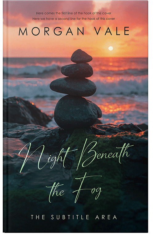 Front view of Premade Health & Mind & Body Book Cover - Outer Space