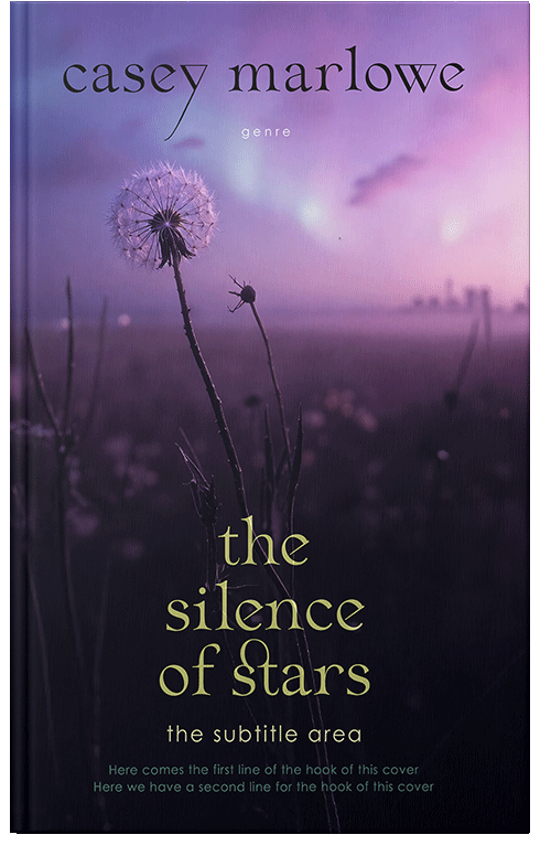 Front view of Premade Poetry Book Cover - East Side