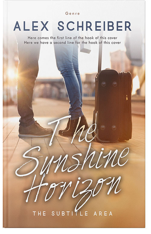 Front view of Premade Romance Book Cover - Teak