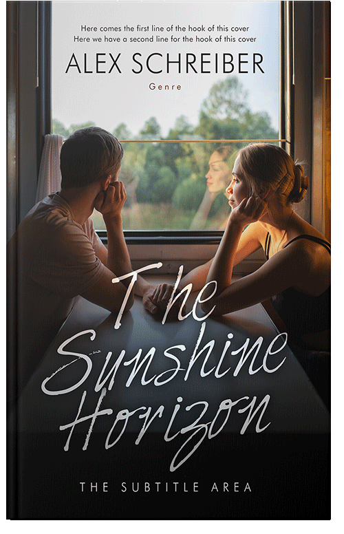 Front view of Premade Romance Book Cover - Timberwolf