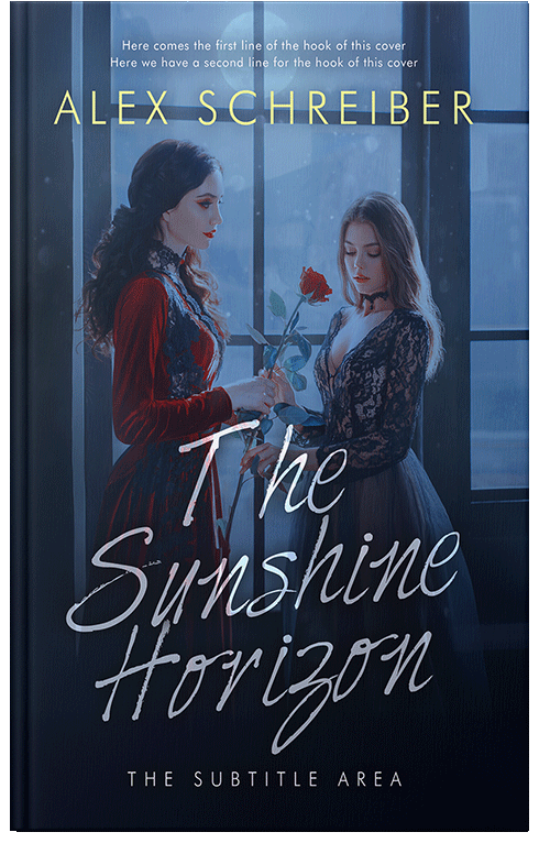 Front view of Premade Paranormal & Urban Book Cover - Black