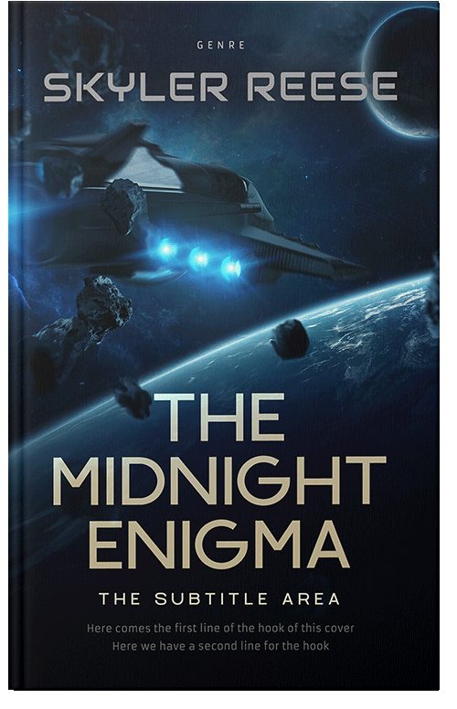 Front view of Premade Science Fiction Book Cover - Black Pearl