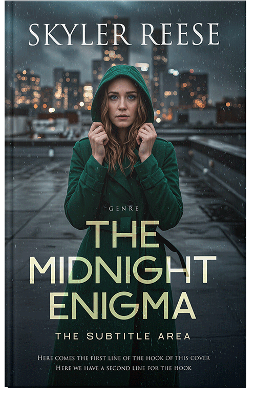 Front view of Premade Mystery & Thriller & Suspense Book Cover - Outer Space