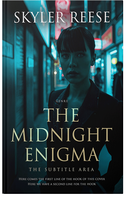 Front view of Premade Mystery & Thriller & Suspense Book Cover - Black Pearl