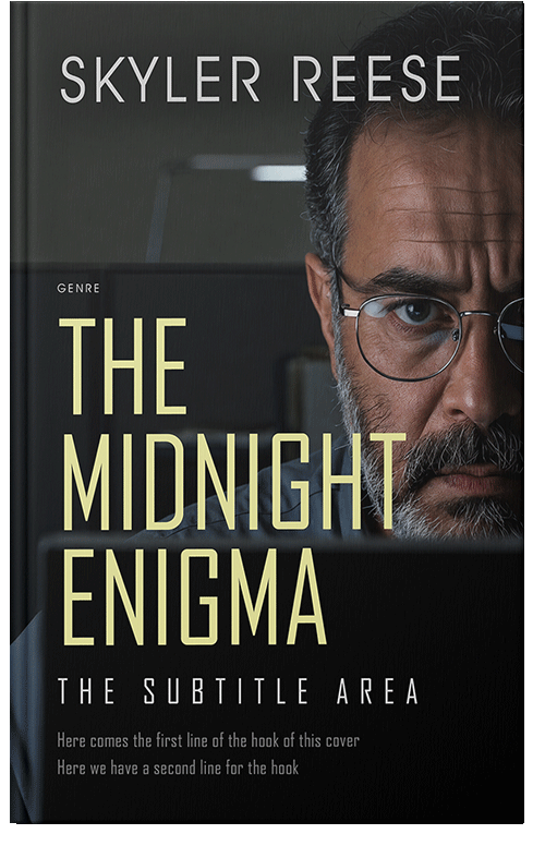 Front view of Premade Mystery & Thriller & Suspense Book Cover - Woodsmoke