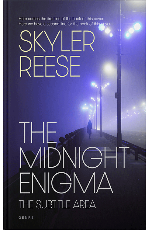 Front view of Premade Mystery & Thriller & Suspense Book Cover - Ebony