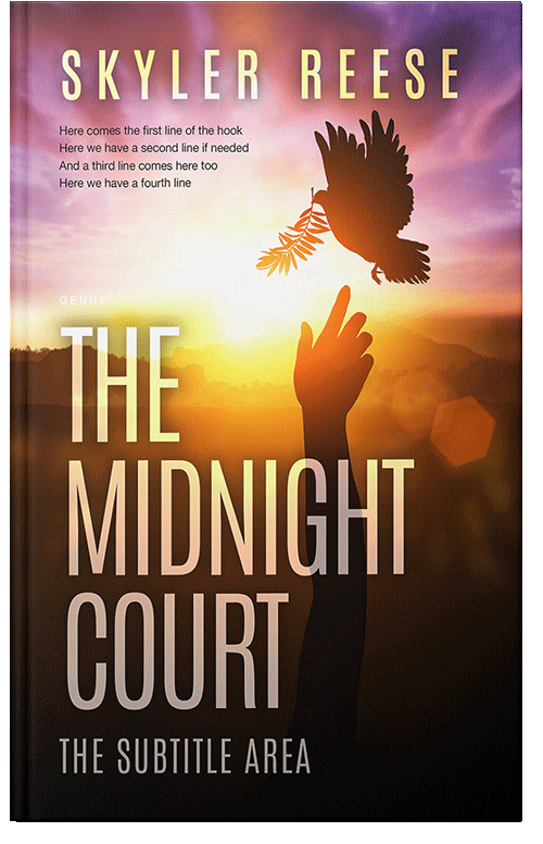 Front view of Premade Nature Book Cover - Graphite