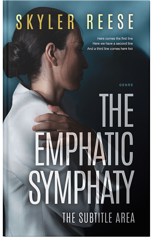 Front view of Premade Literary Fiction Book Cover - Gray Nickel