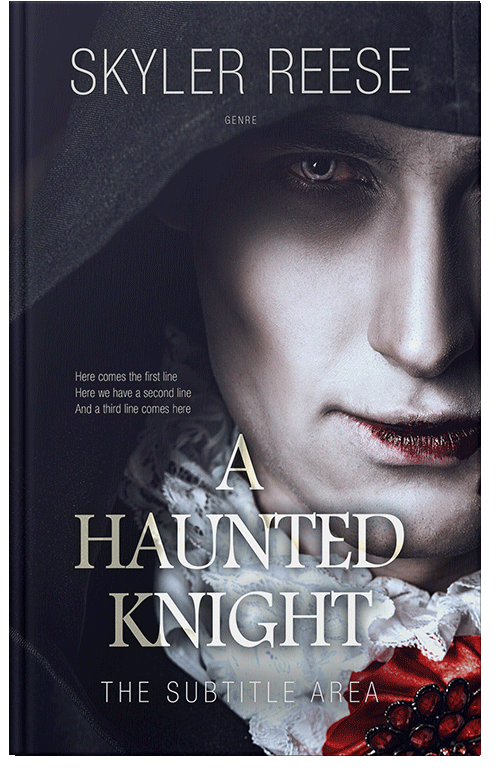 Front view of Premade Horror Book Cover - Steel Gray