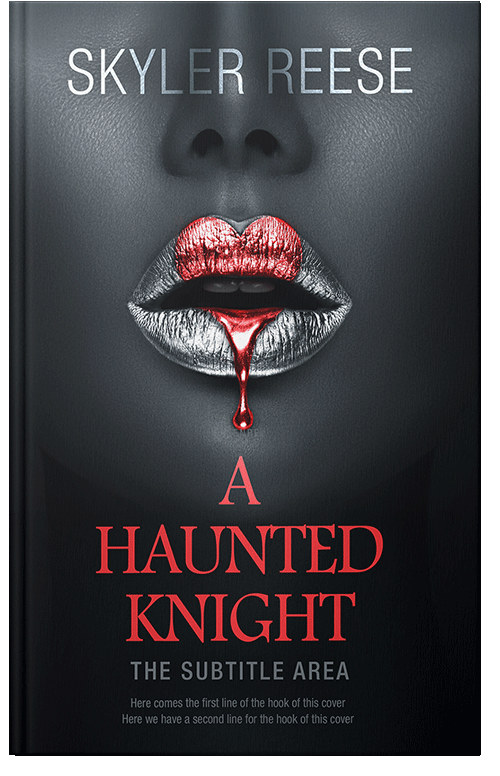 Front view of Premade Horror Book Cover - Shark