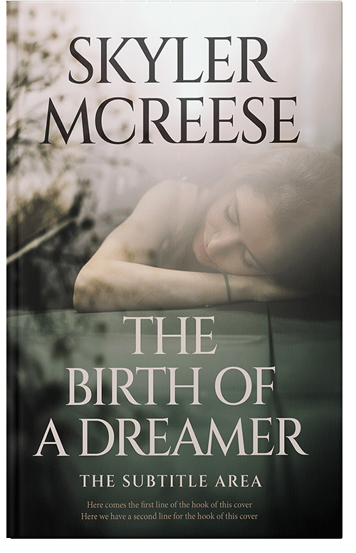 Front view of Premade Romance Book Cover - Silver Rust