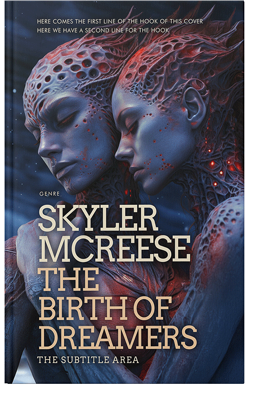 Front view of Steel Gray #33941 - Premade Science Fiction Book Cover