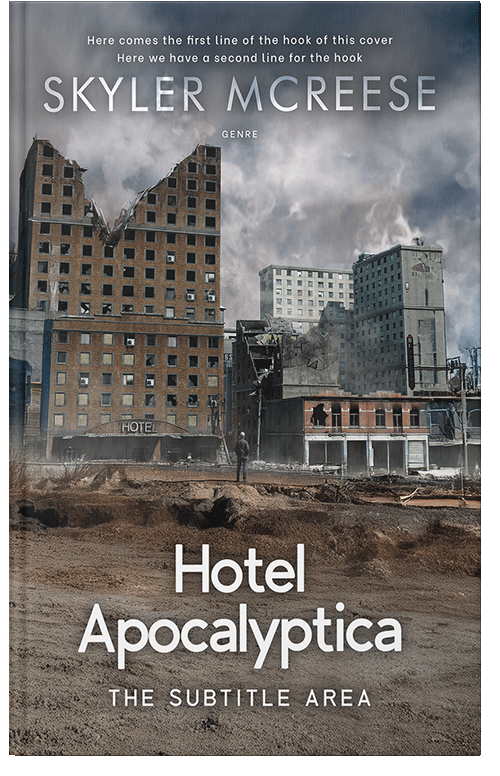Front view of Premade Apocalyptica Book Cover - Flint