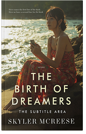 Premade Book Cover Black Marlin