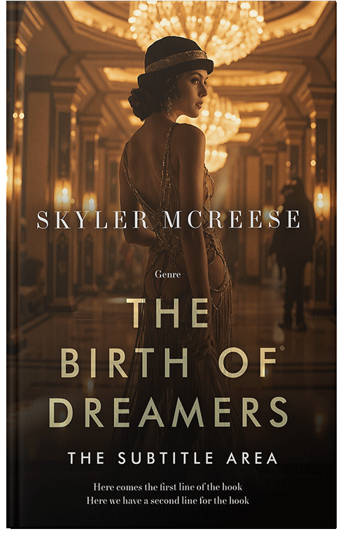 Front view of Premade Mystery & Thriller & Suspense Book Cover - Graphite