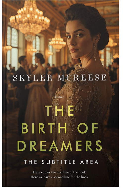 Front view of Premade Chick Lit Book Cover - Sambuca