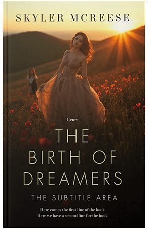 Premade Book Cover Gold Sand