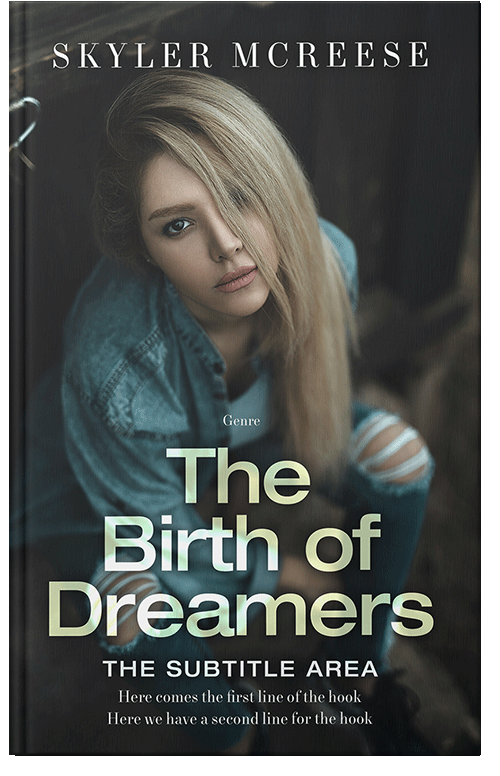 Front view of Premade Teen & Young Adult Book Cover - Outer Space