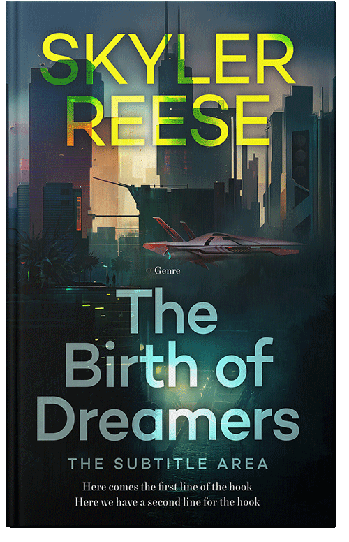 Front view of Premade Science Fiction Book Cover - Aztec