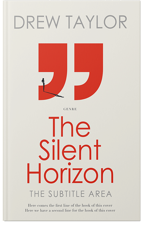 Front view of Premade Business Book Cover - Ecru White