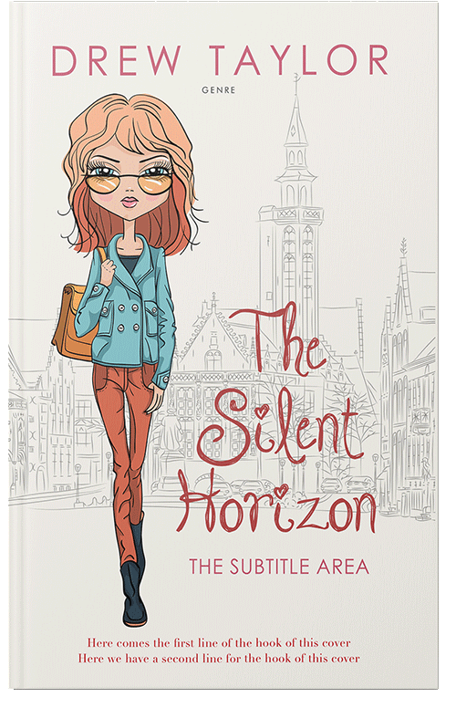 Front view of Premade Teen & Young Adult Book Cover - Ecru White