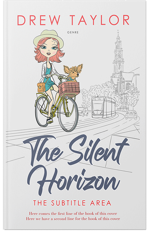 Front view of Premade Travel Book Cover - Ebb