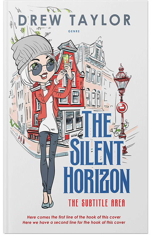 Front view of Premade Chick Lit Book Cover - San Juan