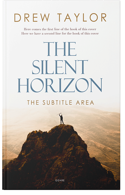 Front view of Premade Action & Adventure Book Cover - Cocoa Brown