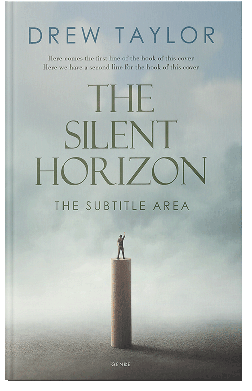 Front view of Premade Self-Improvement & Self-Help Book Cover - Powder Ash