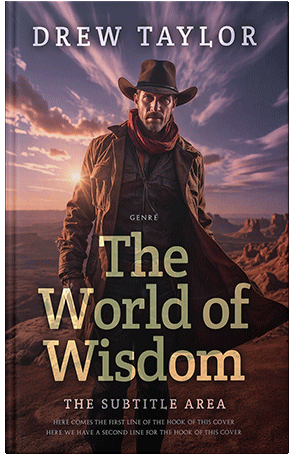 Pre Made Book Cover Cocoa Brown