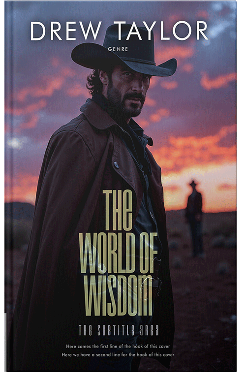 Front view of Premade Action & Adventure Book Cover - Brandy Rose