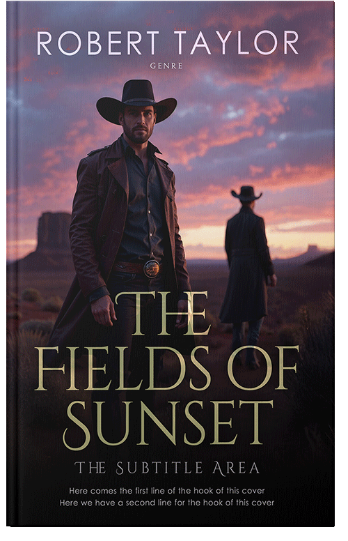 Front view of Premade Action & Adventure Book Cover - Quicksand