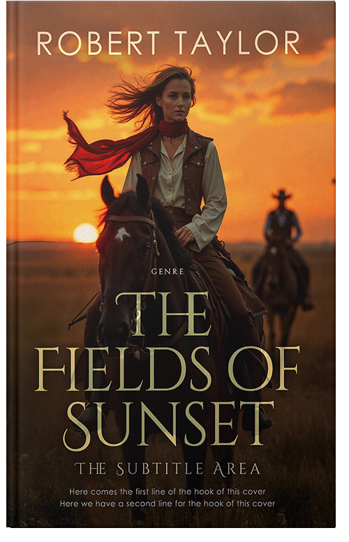 Front view of Premade Action & Adventure Book Cover - Fire Bush