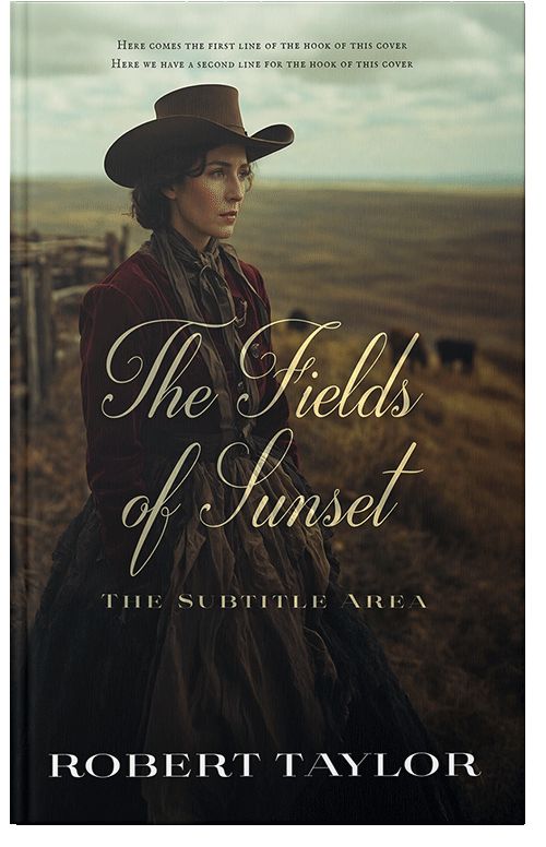 Front view of Premade Romance Book Cover - Coriander