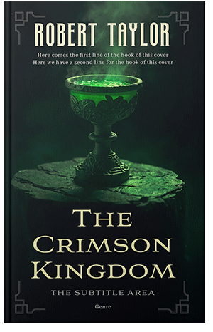 Pre Made Book Cover Black Bean