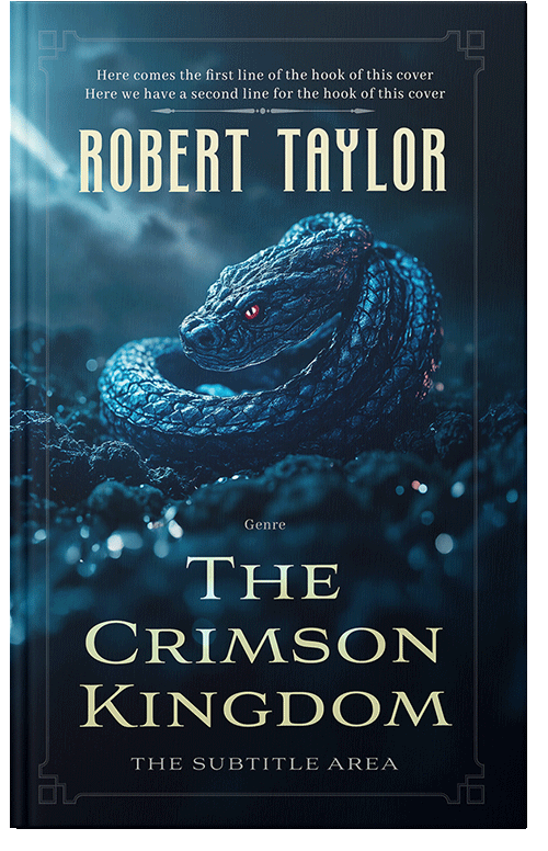 Front view of Premade Fantasy Book Cover - Black Pearl