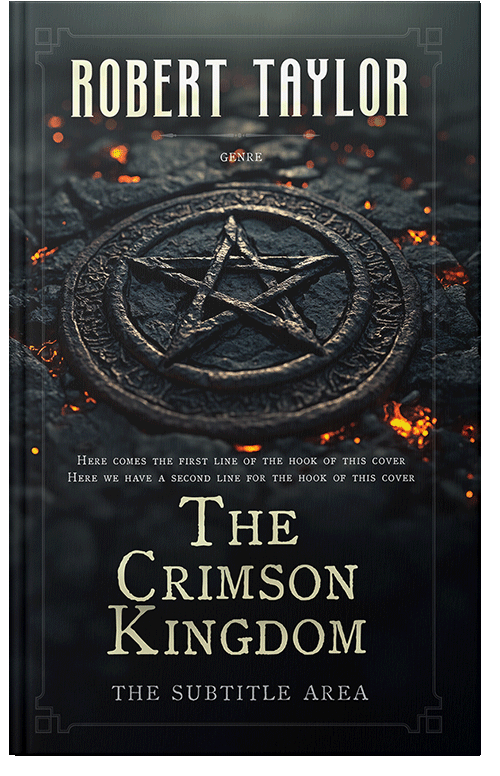 Front view of Premade Fantasy Book Cover - Woodsmoke