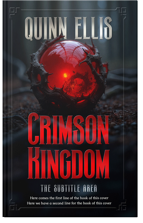 Front view of Premade Fantasy Book Cover - Flush Mahogany