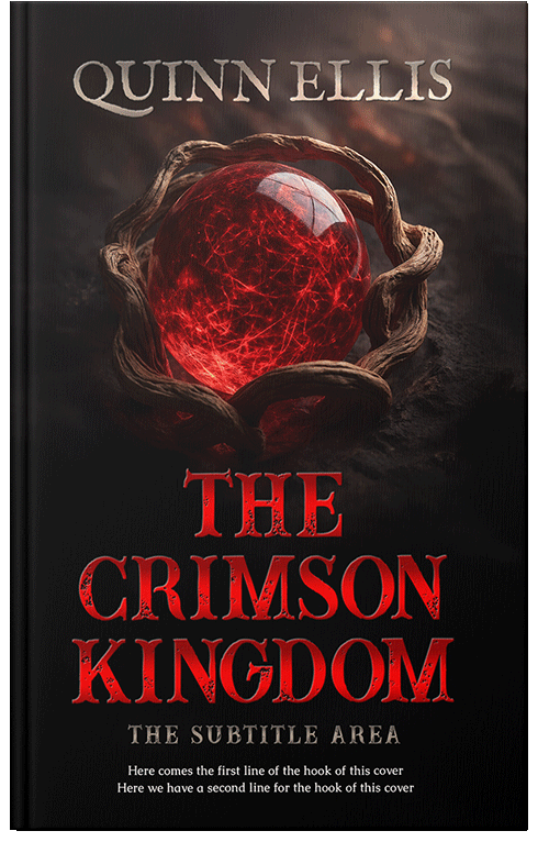 Front view of Premade Fantasy Book Cover - Flush Mahogany