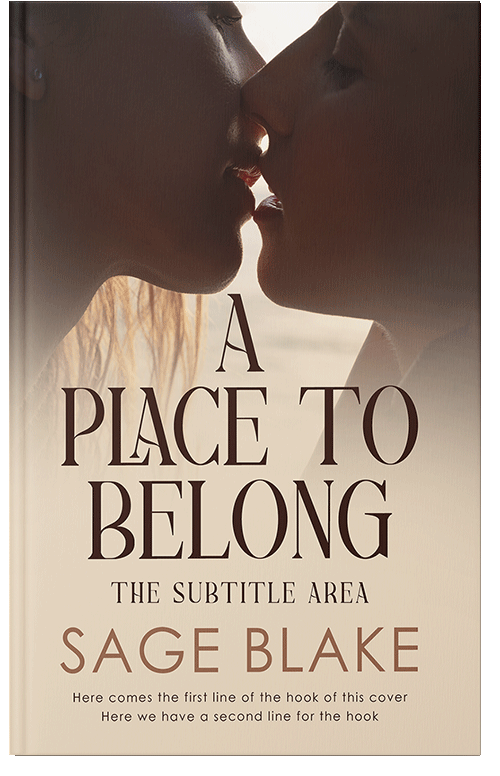 Front view of Premade Romance Book Cover - Double Spanish White