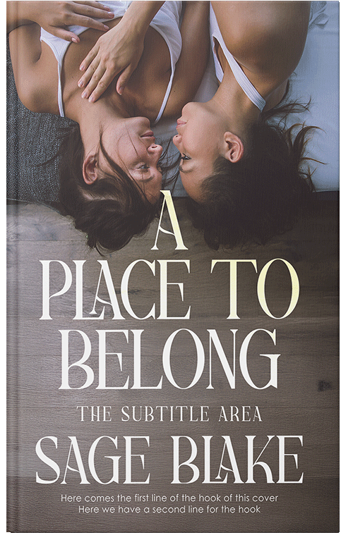 Front view of Premade Romance Book Cover - Sandstone