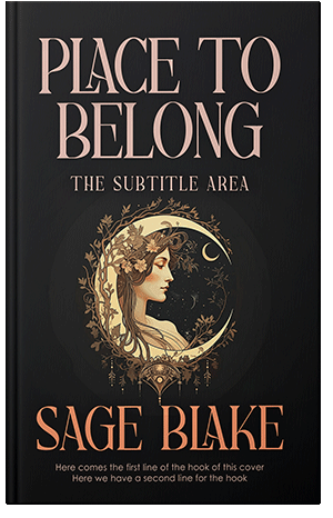 Premade Book Cover Tan