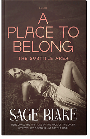 Pre Made Book Cover Crater Brown