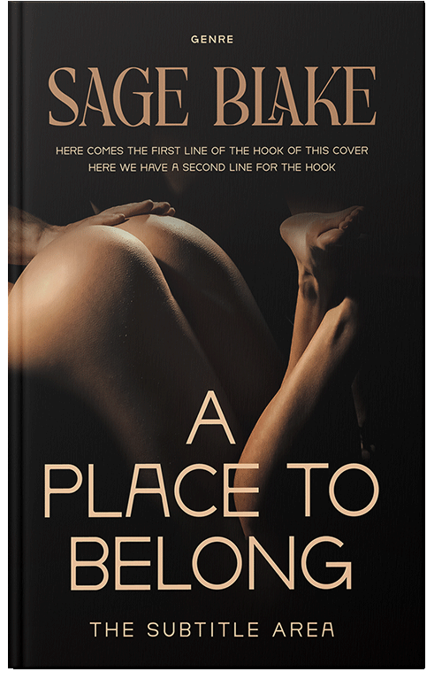 Front view of Premade Erotica Book Cover - Antique Brass