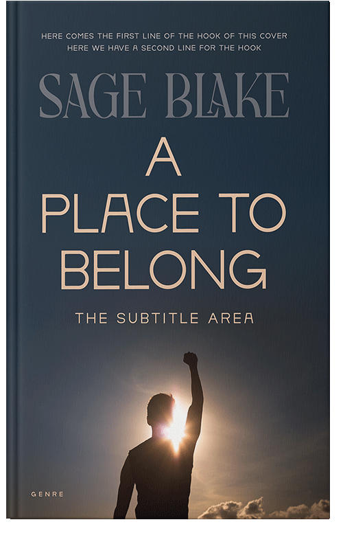 Front view of Premade Self-Improvement & Self-Help Book Cover - Ebony Clay