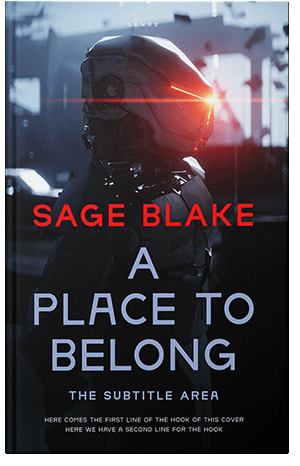 Pre Made Book Cover Lily