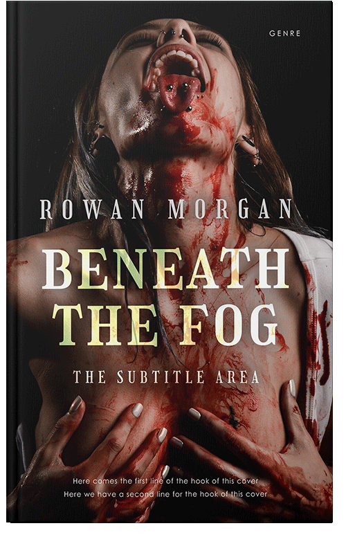 Front view of Premade Mystery & Thriller & Suspense Book Cover - Oriental Pink