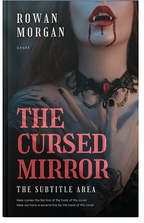 Front view of Premade Horror Book Cover - Old Rose