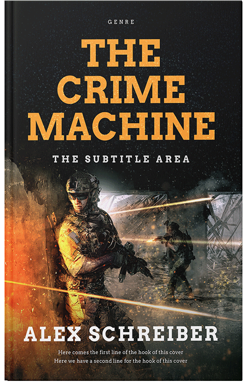 Front view of Premade Science Fiction Book Cover - Di Serria